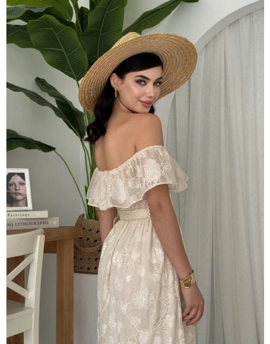 Reget Kemerli Elbise