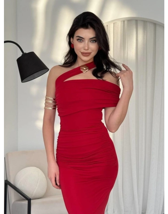 Reta Çapraz Omuz Elbise