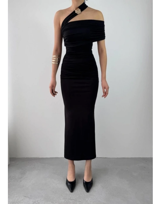 Reta Çapraz Omuz Elbise