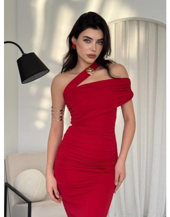 Reta Çapraz Omuz Elbise