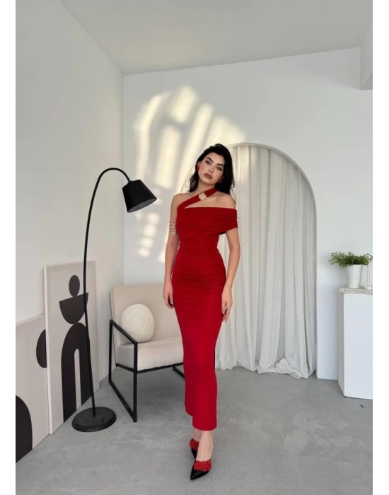 Reta Çapraz Omuz Elbise