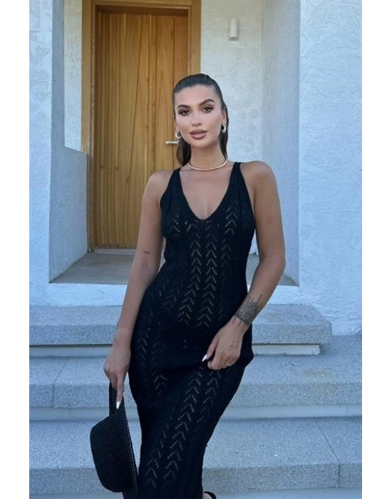 Rosalia Sırt Dekolteli Elbise 2761