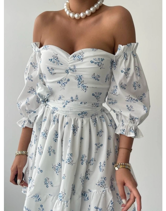 Rucka Belden Bağlamalı ini Elbise