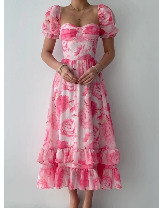 ŞİFON KUMAŞ DİJİTA DESEN BASKII EBİSE