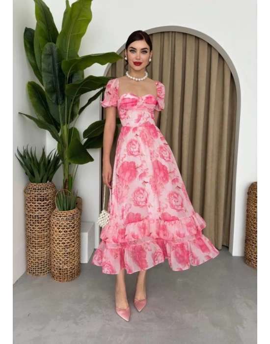 ŞİFON KUMAŞ DİJİTA DESEN BASKII EBİSE