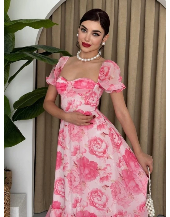 ŞİFON KUMAŞ DİJİTA DESEN BASKII EBİSE