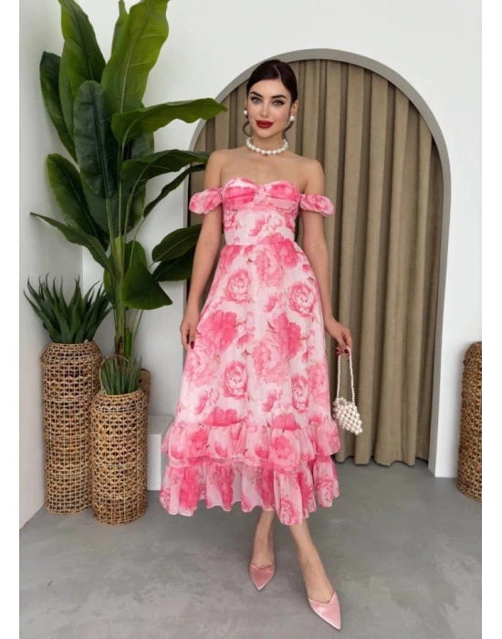 ŞİFON KUMAŞ DİJİTA DESEN BASKII EBİSE