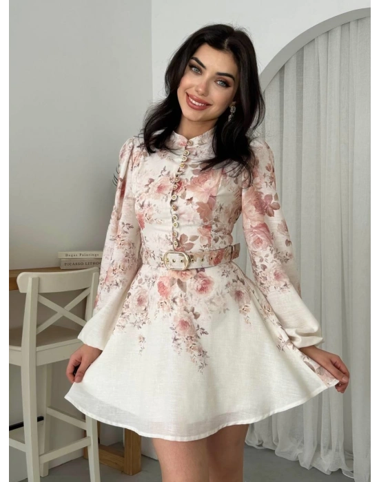 Simsor Çiçekli Elbise