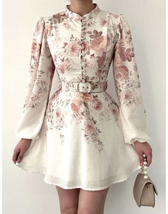 Simsor Çiçekli Elbise