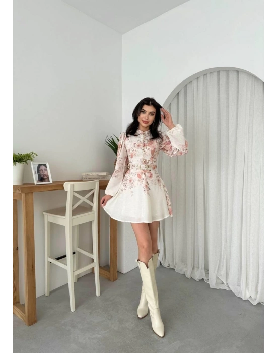 Simsor Çiçekli Elbise