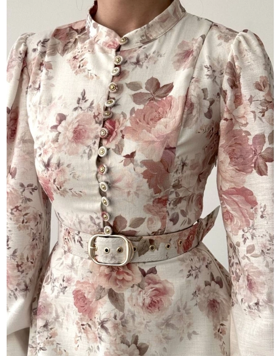 Simsor Çiçekli Elbise