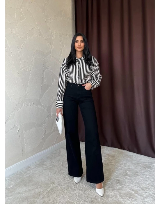 Siyah Comfy Jeans Pantolon