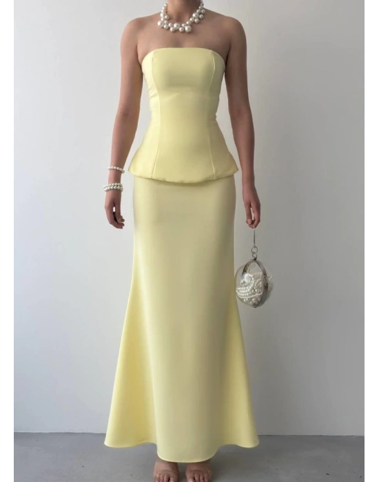 Spas Straplez Elbise