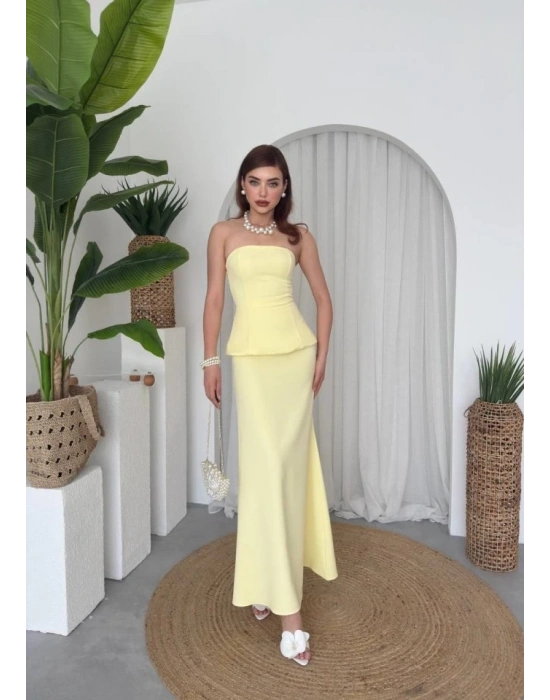 Spas Straplez Elbise