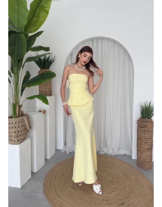 Spas Straplez Elbise