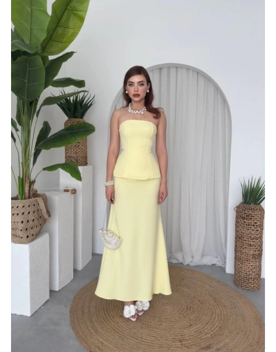 Spas Straplez Elbise