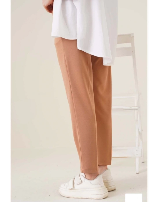 Tam Kalıp Basic Eşofman Pantolon  Kahverengi