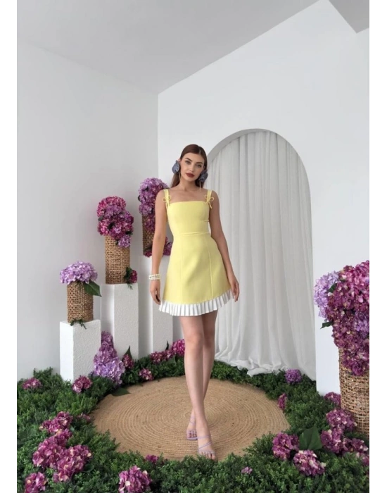 teel Fiyonk Detay Elbise