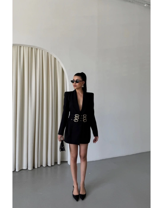 TEK DÜĞME CEKET 3 TOKALI KEMER ÜLÜ  iyah