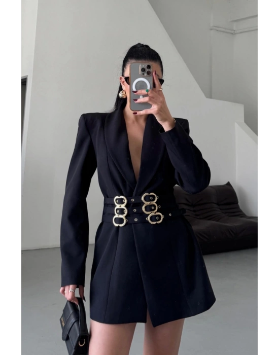 TEK DÜĞME CEKET 3 TOKALI KEMER ÜLÜ  iyah