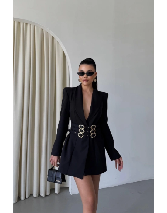 TEK DÜĞME CEKET 3 TOKALI KEMER ÜLÜ  iyah