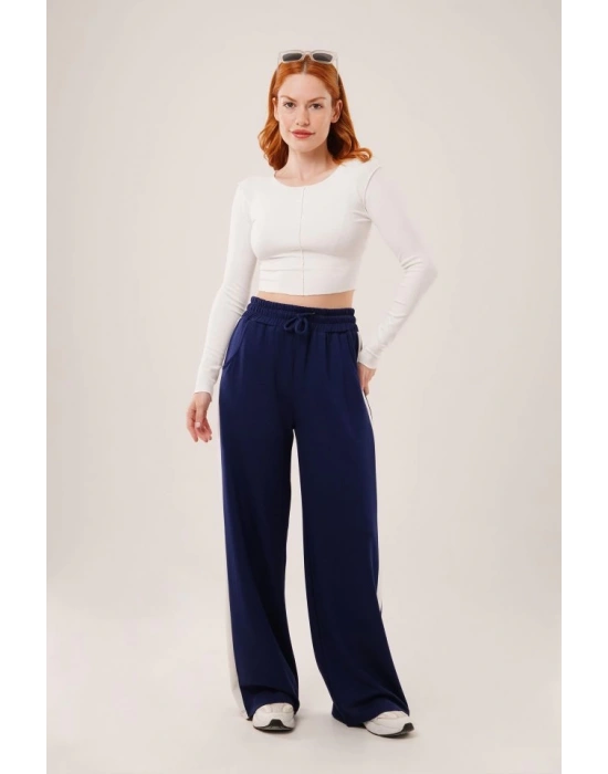 Ters Dikişli Basic Beyaz Body Bluz