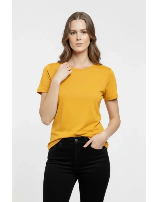 Thirt Bisiklet Yaka lim Fit ikralı Tişört Günlük Basic Body  arı