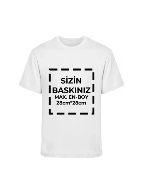 Tişört Tasarla 20/1 Kumaş  Beyaz