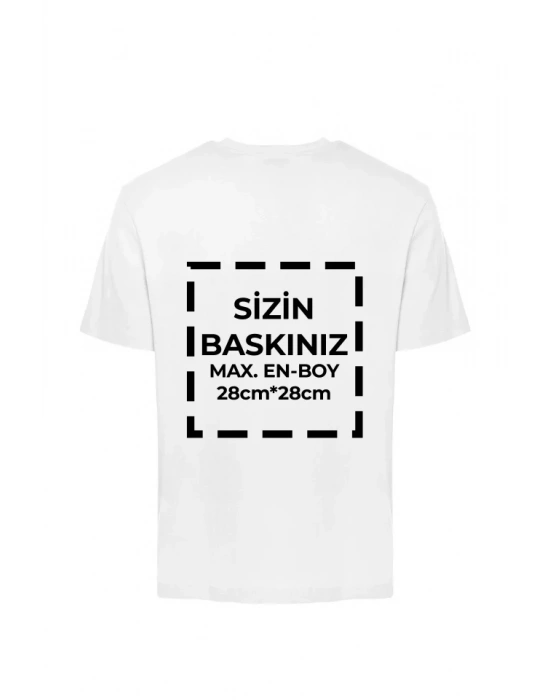 Tişört Tasarla 20/1 Kumaş  Beyaz