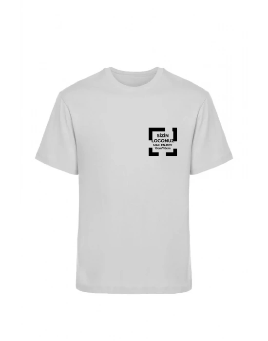 Tişört Tasarla 20/1 Kumaş  Boyalı Gri