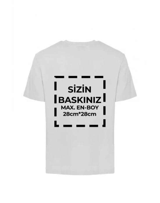 Tişört Tasarla 20/1 Kumaş  Boyalı Gri