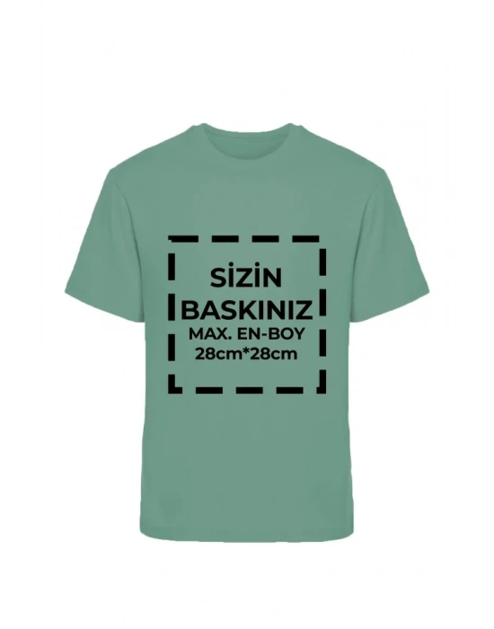Tişört Tasarla 20/1 Kumaş  int Yeşili