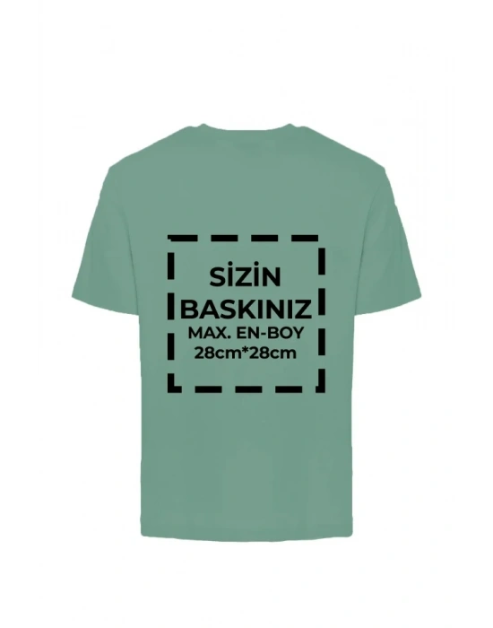 Tişört Tasarla 20/1 Kumaş  int Yeşili