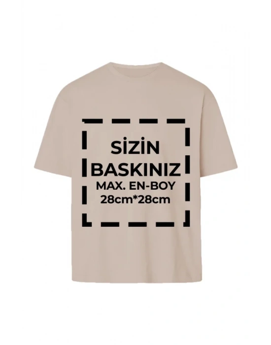 Tişört Tasarla 24/1 Kumaş  Bej