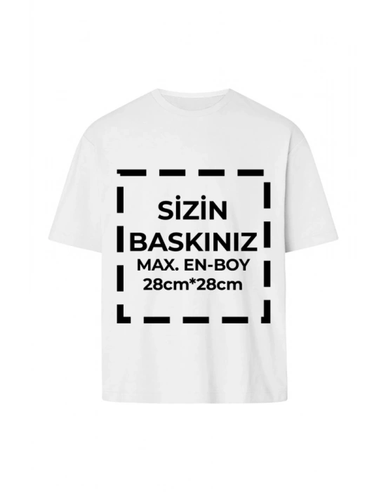 Tişört Tasarla 24/1 Kumaş  Beyaz