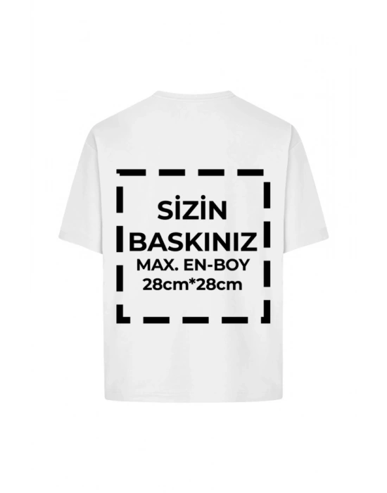 Tişört Tasarla 24/1 Kumaş  Beyaz