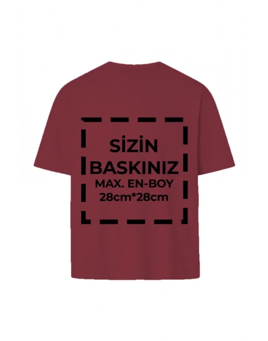 Tişört Tasarla 24/1 Kumaş  Bordo