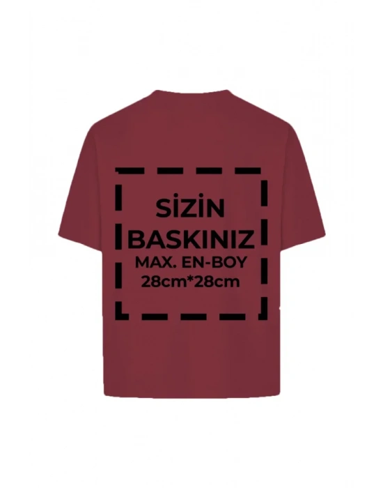 Tişört Tasarla 24/1 Kumaş  Bordo