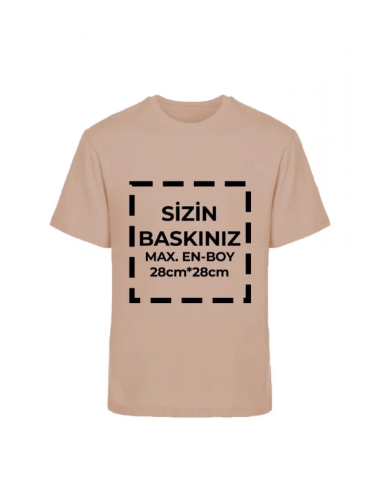 Tişört Tasarla Thirt 20/1 Kumaş  Bej