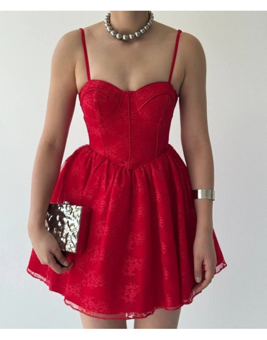 Toba İp Askılı Elbise