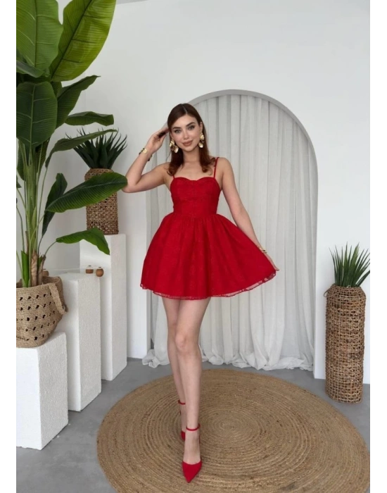 Toba İp Askılı Elbise