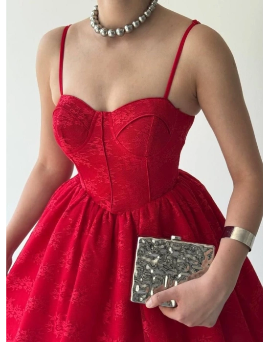 Toba İp Askılı Elbise