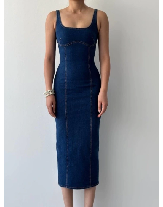 Tuna Denim Elbise