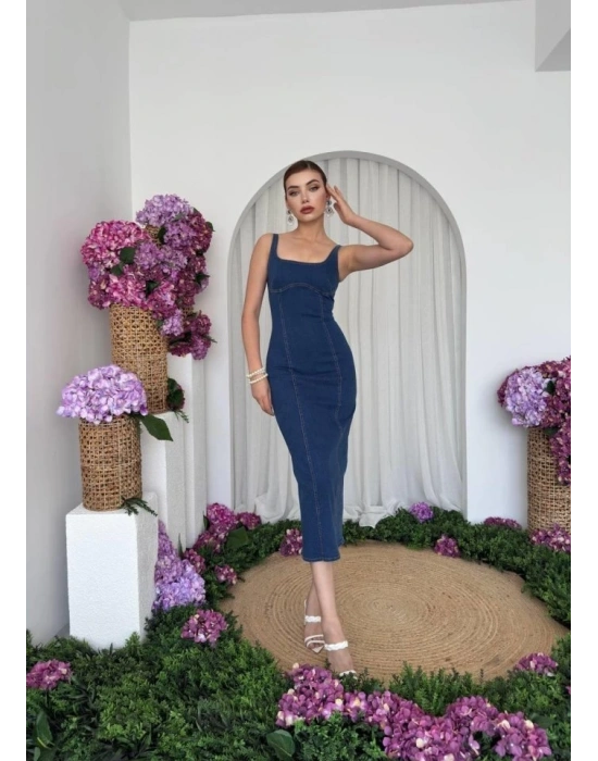 Tuna Denim Elbise