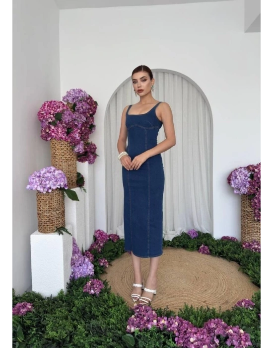 Tuna Denim Elbise