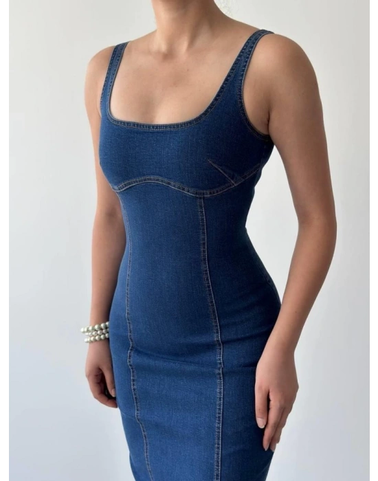 Tuna Denim Elbise