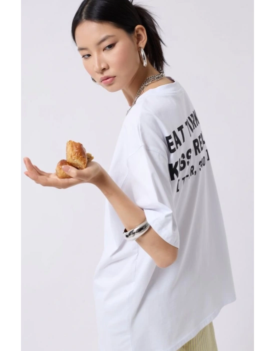 Turkish ırt Baskılı Oversize Thirt