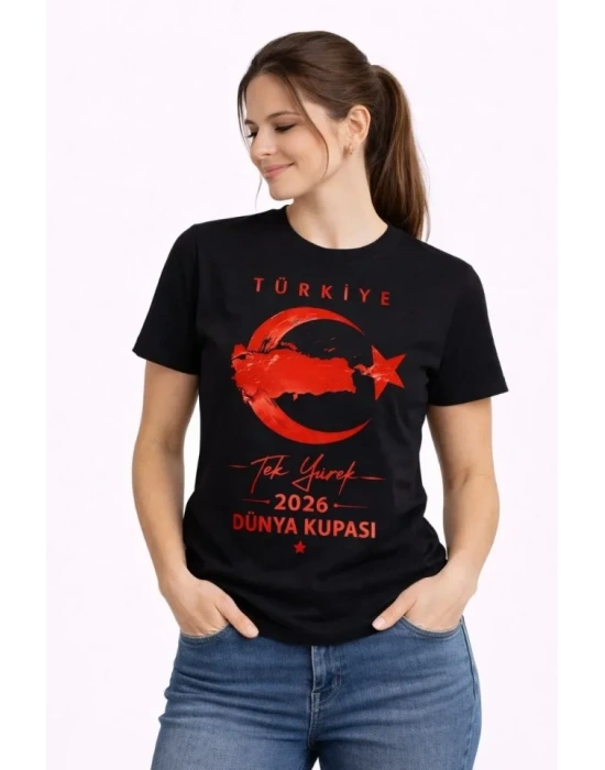 TÜRKİYE Ay Yıldız 2026 Dünya Kupasi Taraftar Forma Thirt  iyah