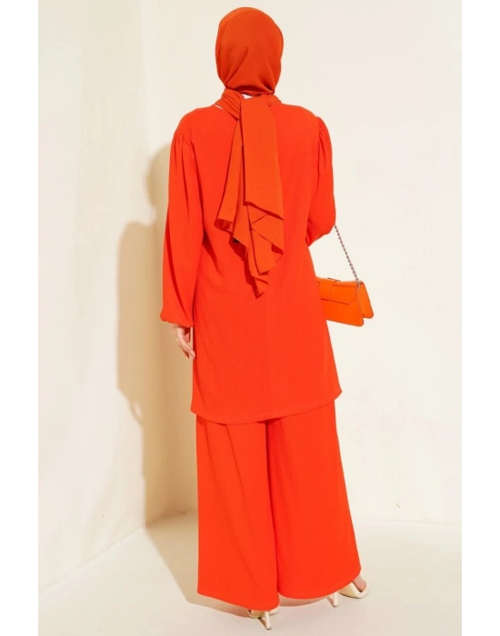 Turuncu Tunik Pantolon Alt Üst Takım 6663