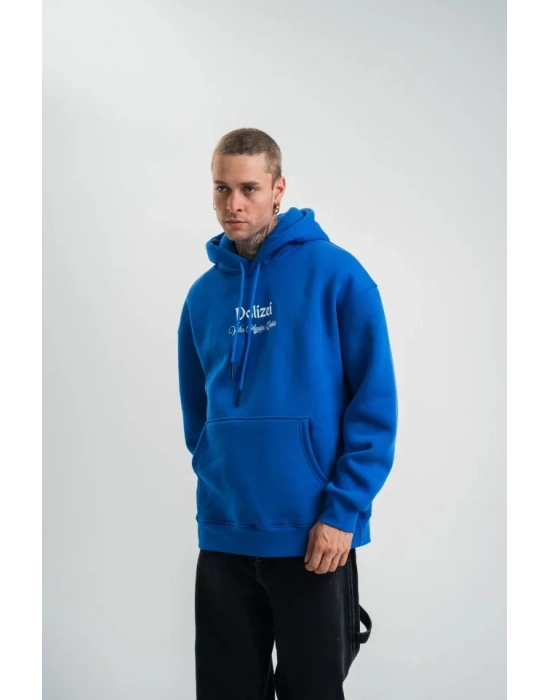 Üç İplik Kapşonlu Dijital Patchli weathirt  avi